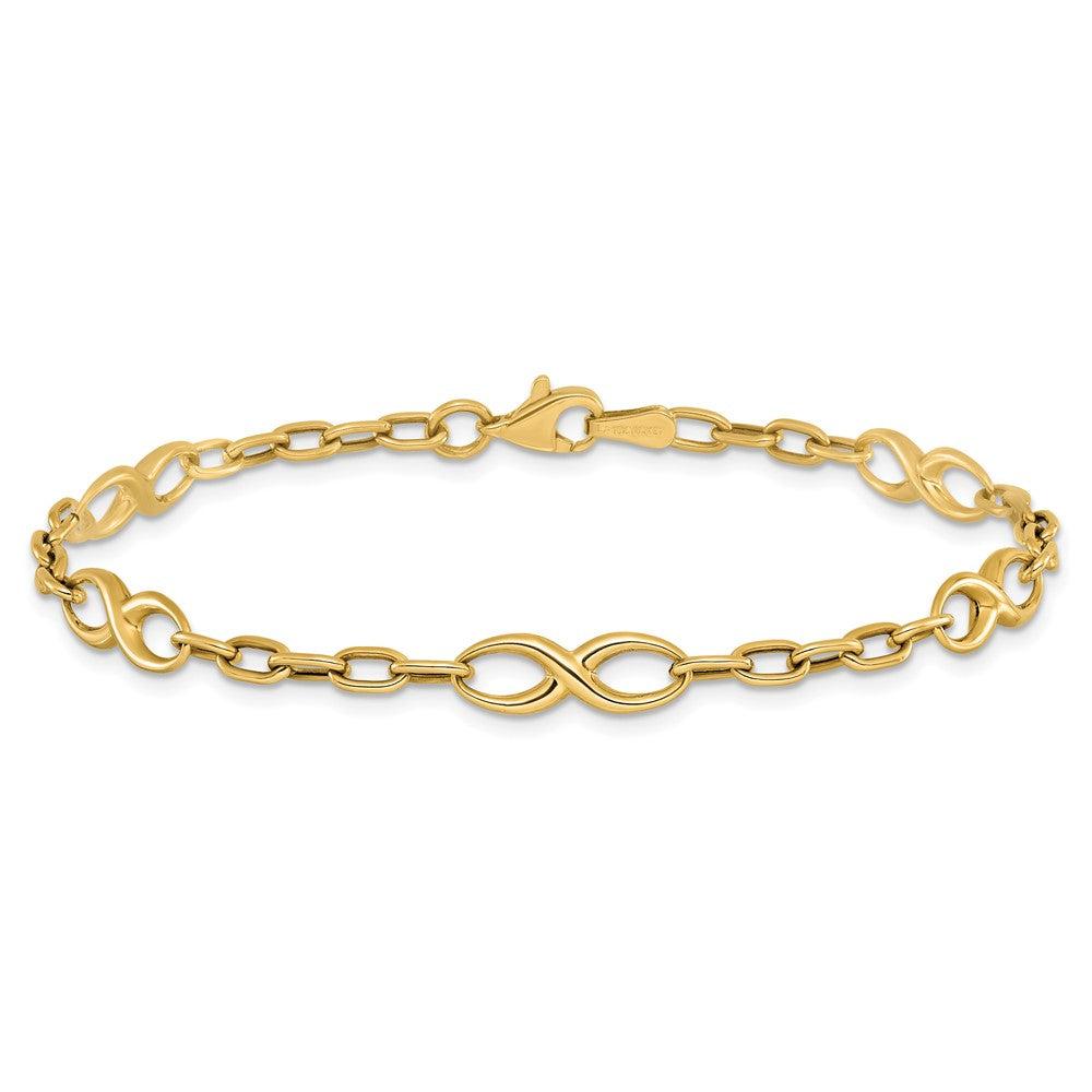 10K Polished Link Bracelet