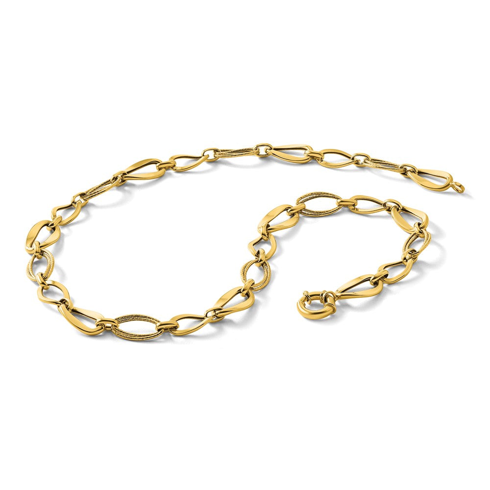 10k Polished Link Necklace