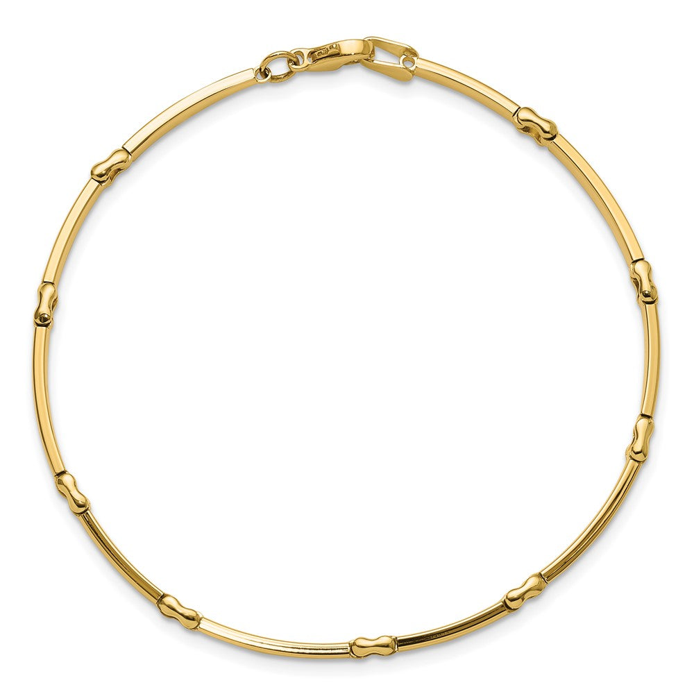 10K Polished Fancy Link Bracelet