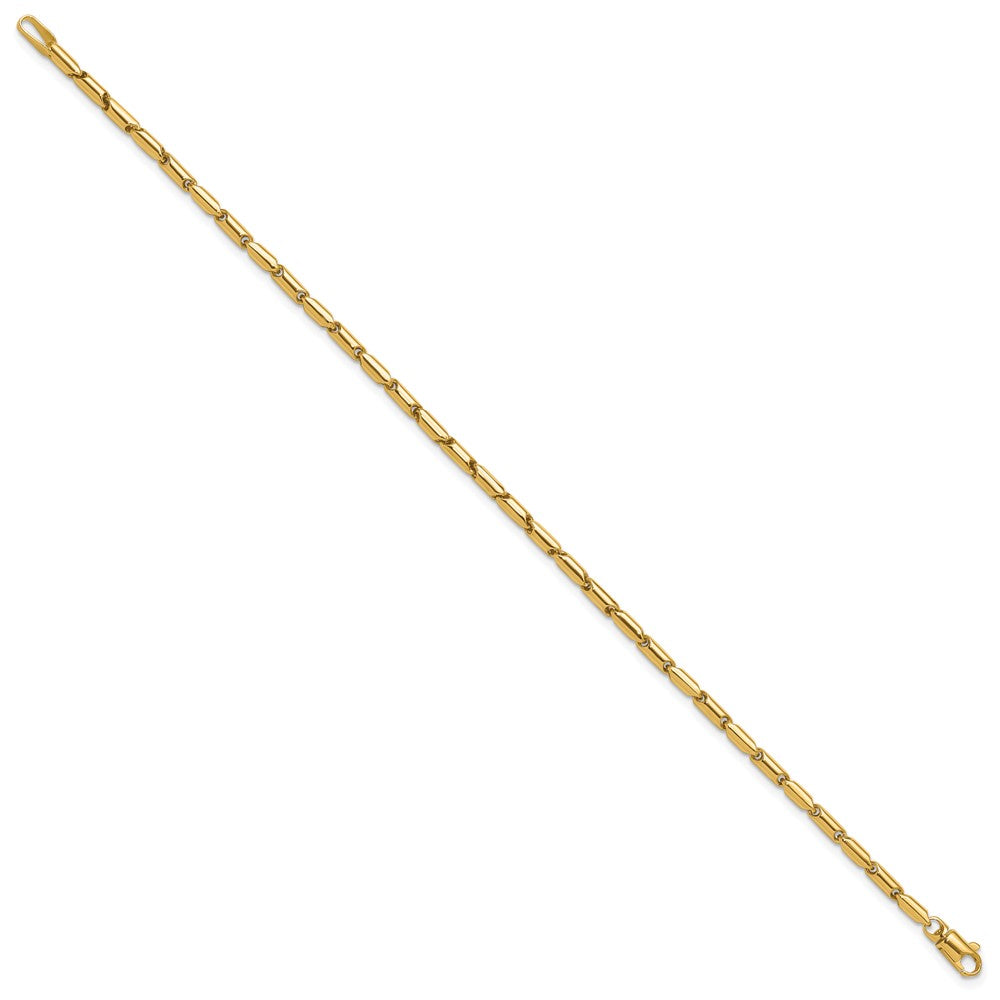 10K Polished Fancy Link Bracelet