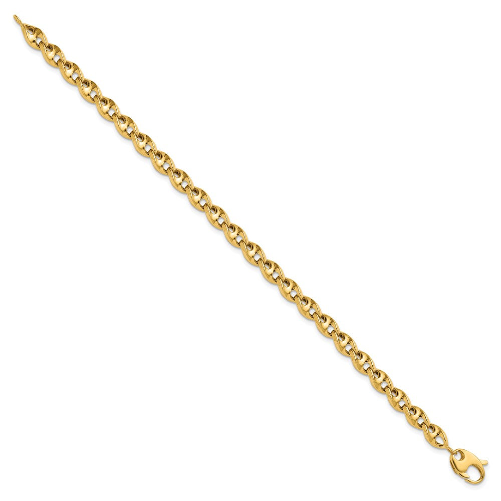 10K Polished Fancy Link Bracelet