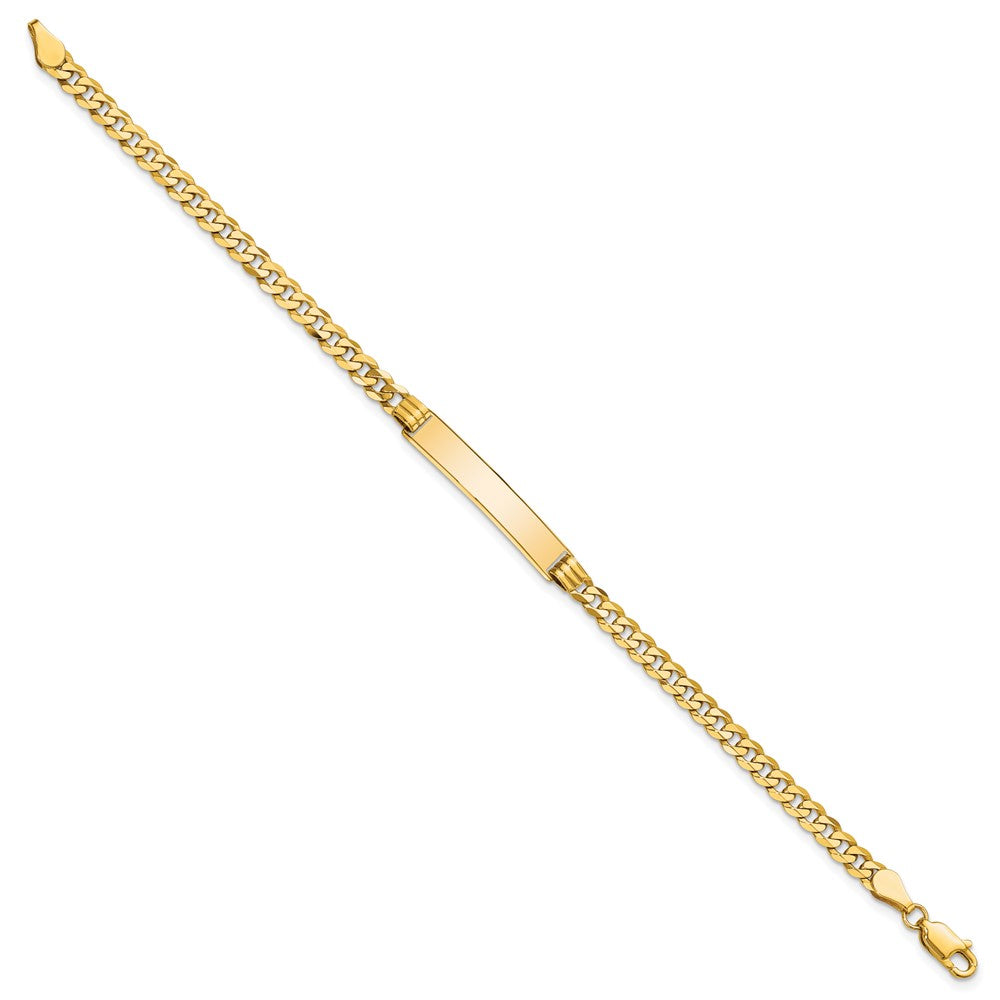 10k Flat Curb Link ID Bracelet