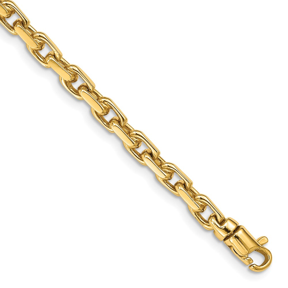 10k 4.2mm Hand-Polished Fancy Link Chain