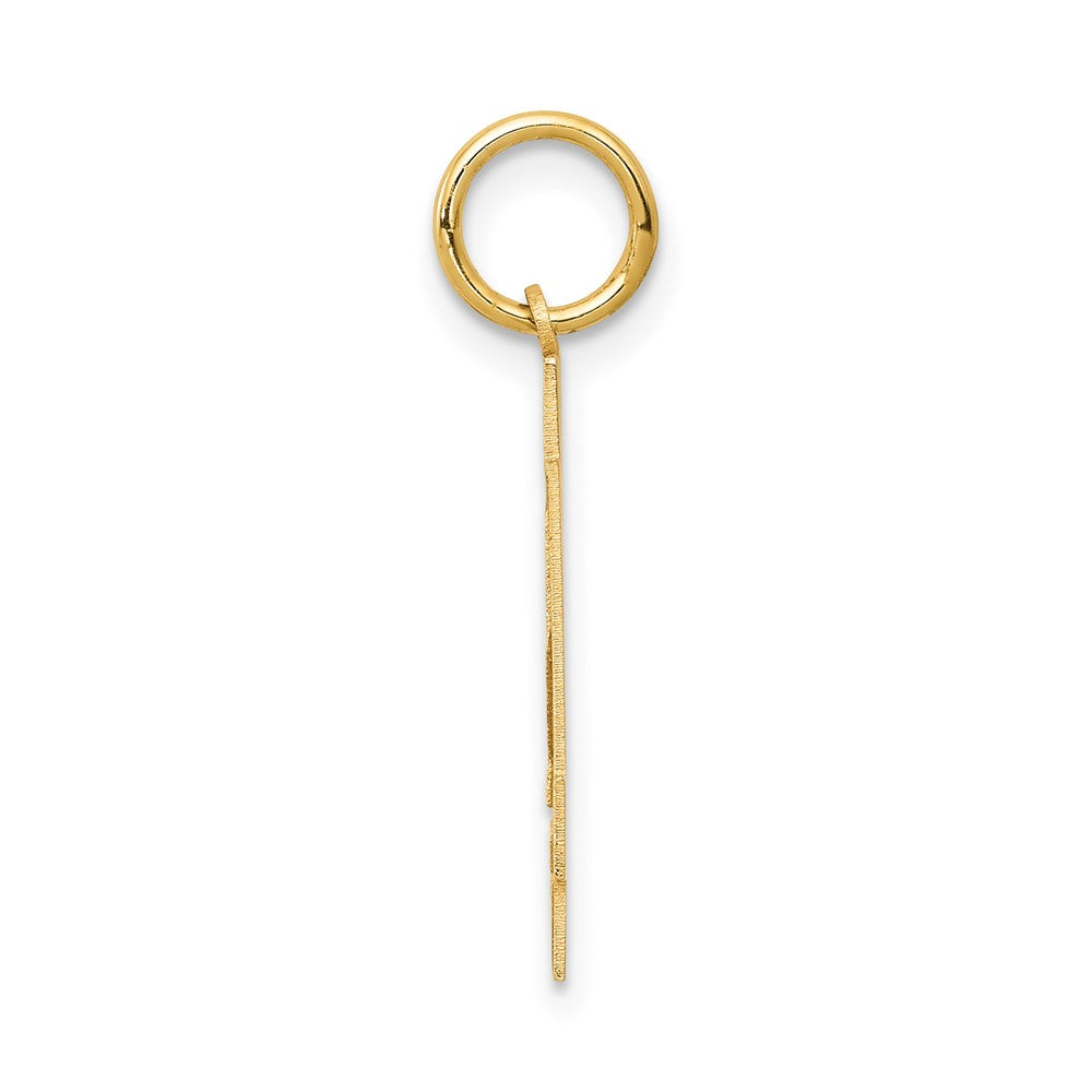 10k Medium Satin Number 34 Charm