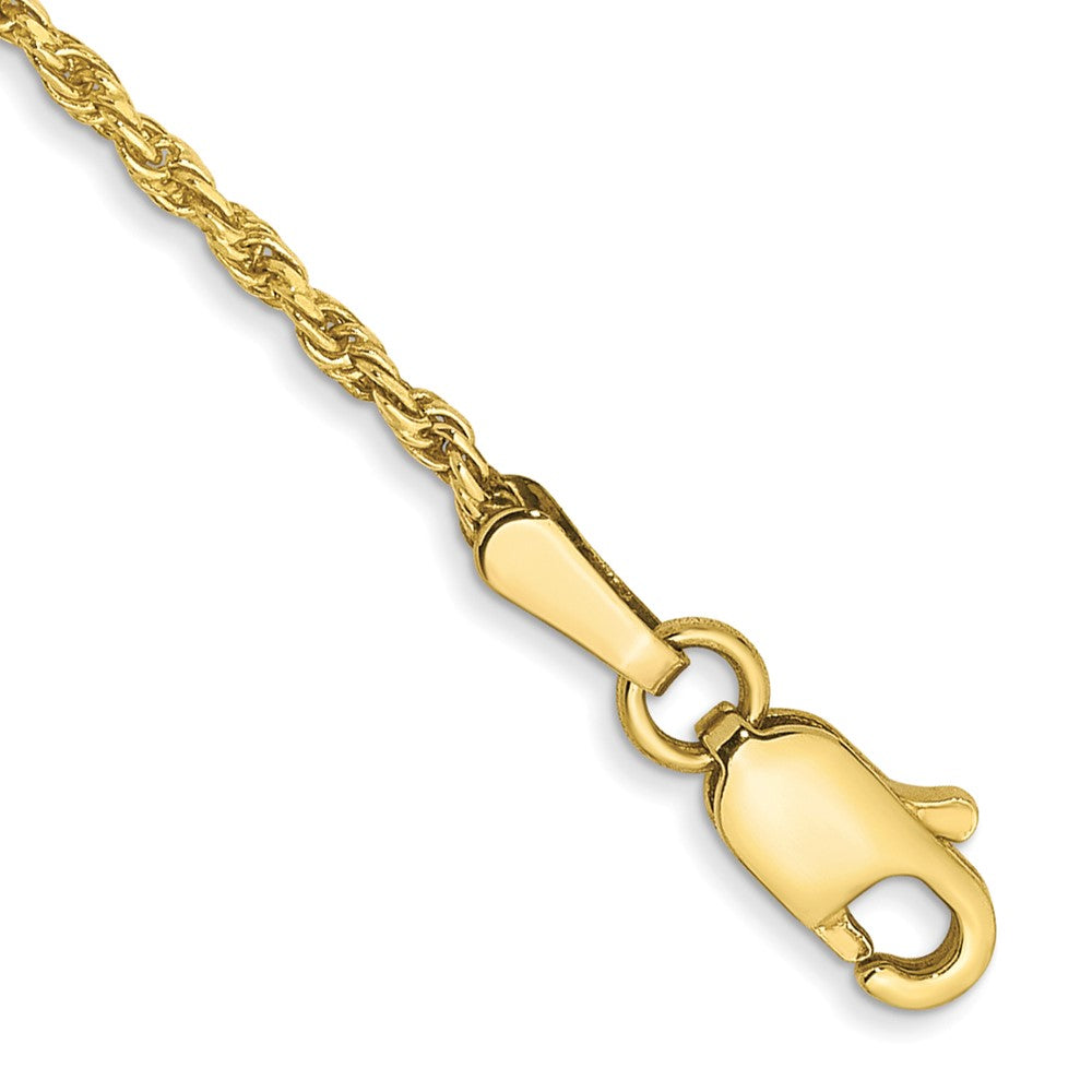 Solid;Diamond-cut;10K Yellow gold;Lobster