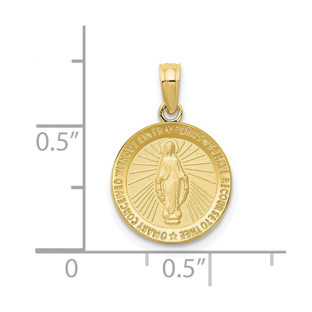 10k Miraculous Medal Pendant