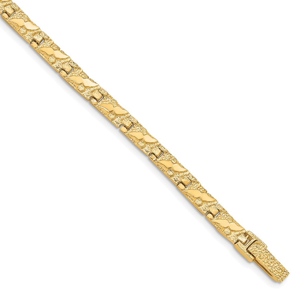 Solid;Casted;Polished;10K Yellow gold;Fold-over