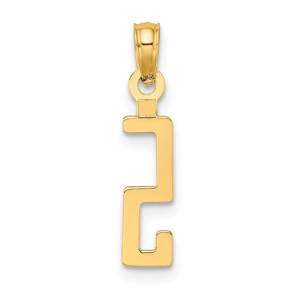 10K Number 5 Block Charm