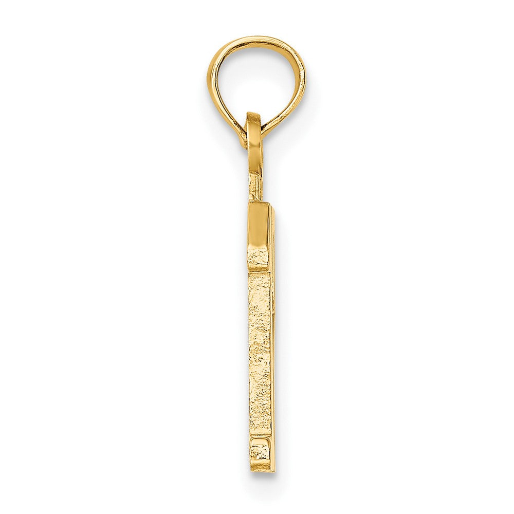10K Number 12 Pendant