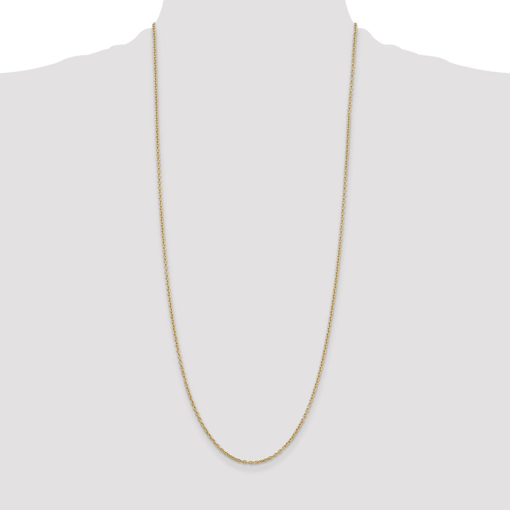 10k 2mm Round Open Link Cable Chain