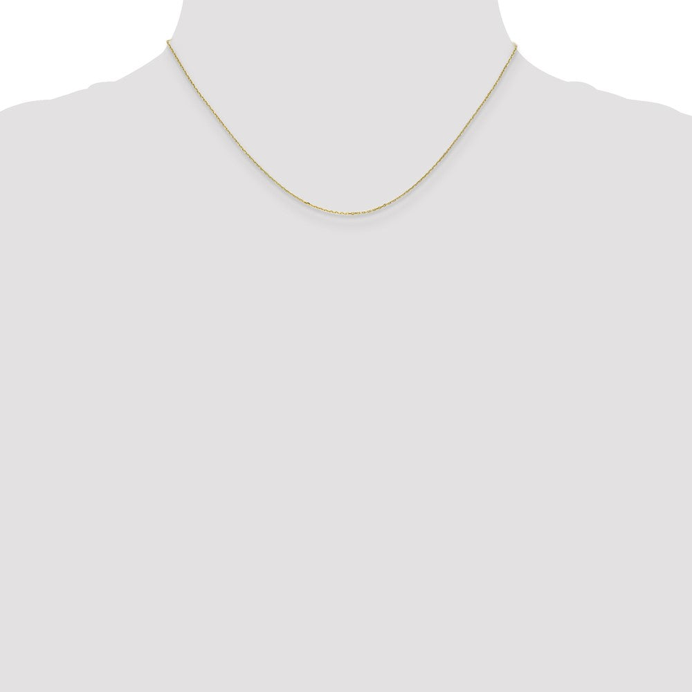 10k .8mm D/C Cable with Spring Ring Clasp Chain