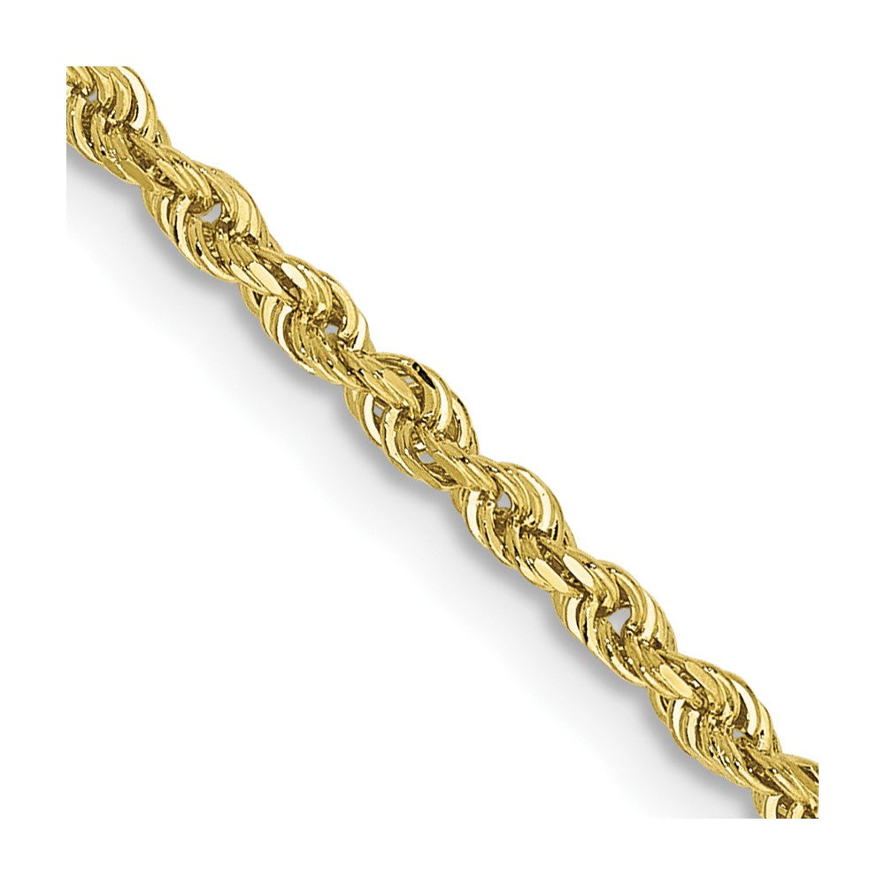 Solid;Diamond-cut;10K Yellow gold;Lobster