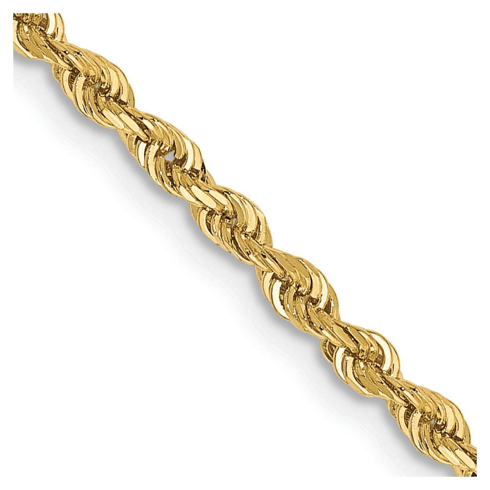 Solid;Diamond-cut;10K Yellow gold;Lobster