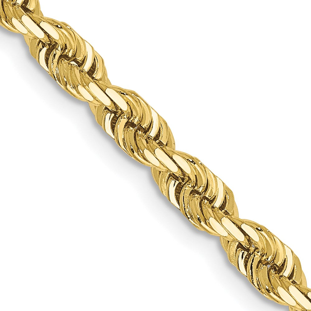 Solid;Diamond-cut;10K Yellow gold;Lobster