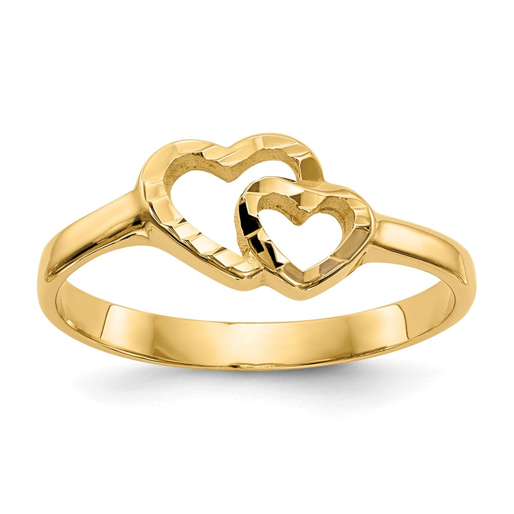 Solid;Casted;Diamond-cut;10K Yellow gold