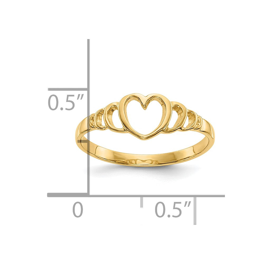 10k Children's Heart Ring