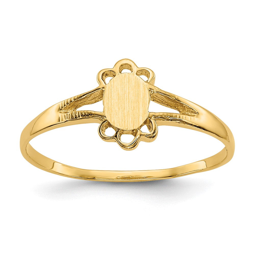 Solid;Casted;Polished;10K Yellow gold