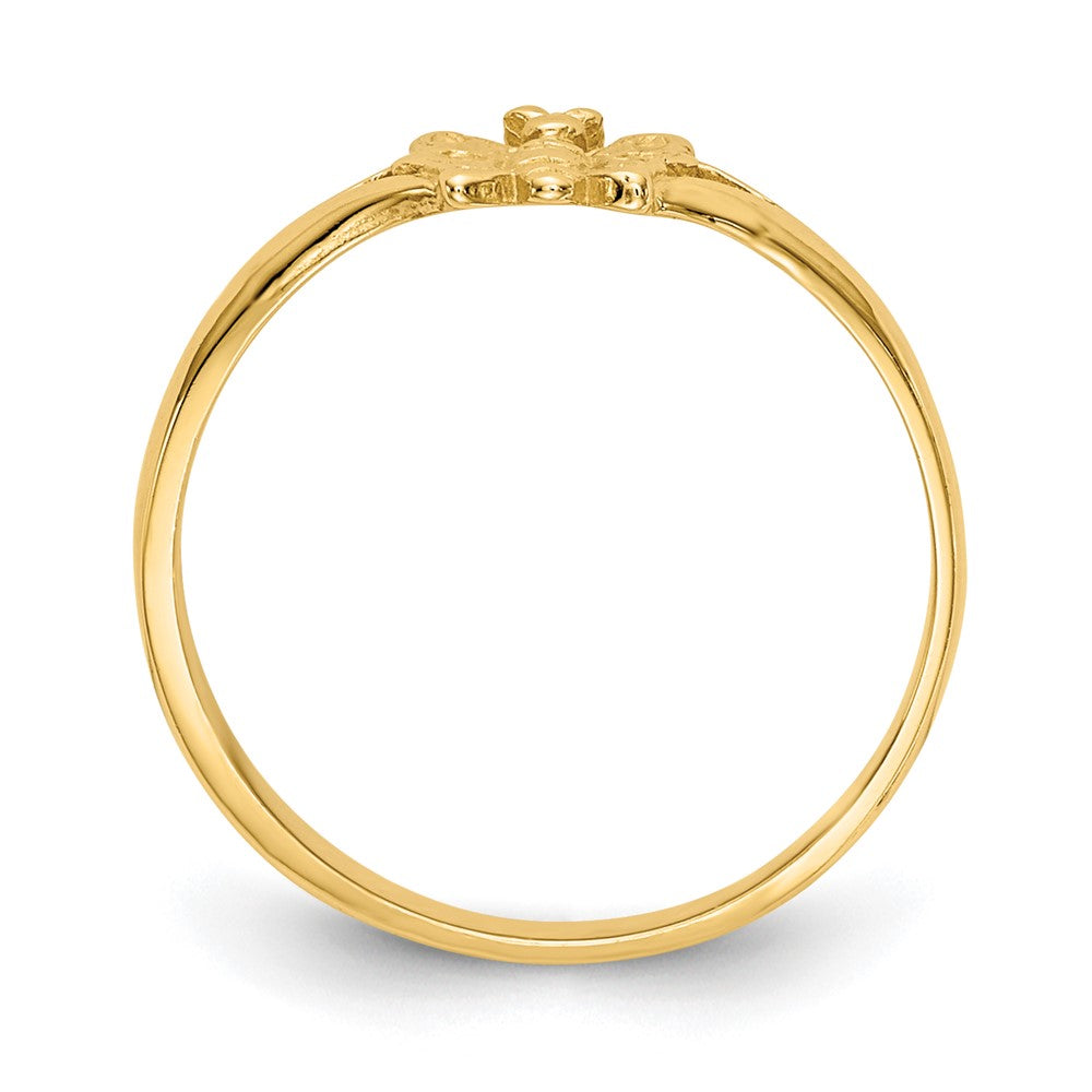 10K Butterfly Baby Ring