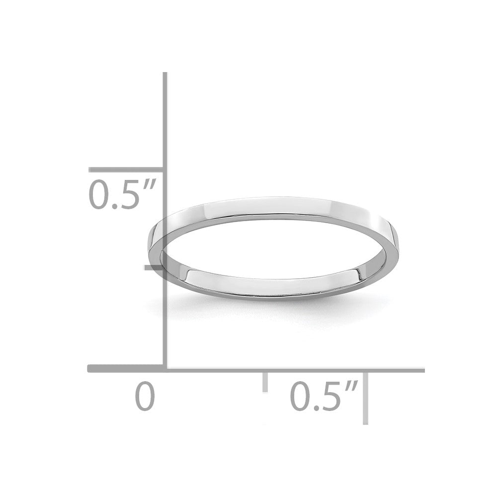 10K White Gold Polished Childs Ring