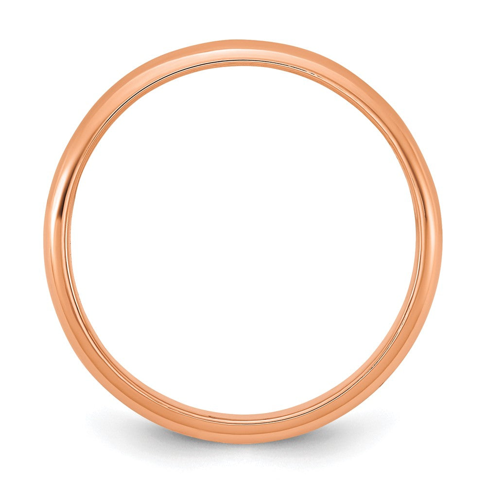 10k Rose Gold 2mm Half-Round Band Size 3 Baby / Children's Ring