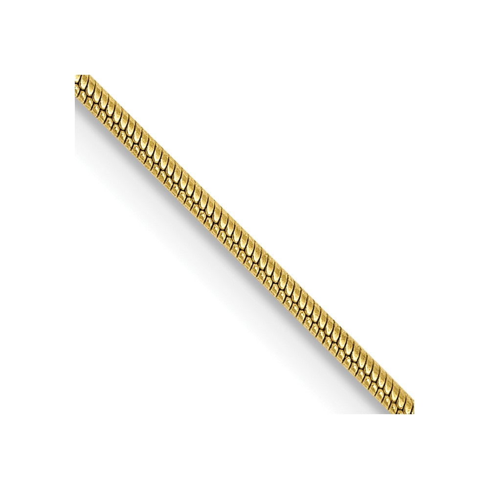 Solid;Polished;10K Yellow gold;Lobster
