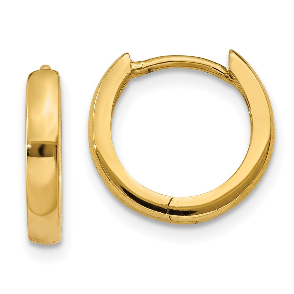 10k 1.8mm Hinged Hoop Earrings
