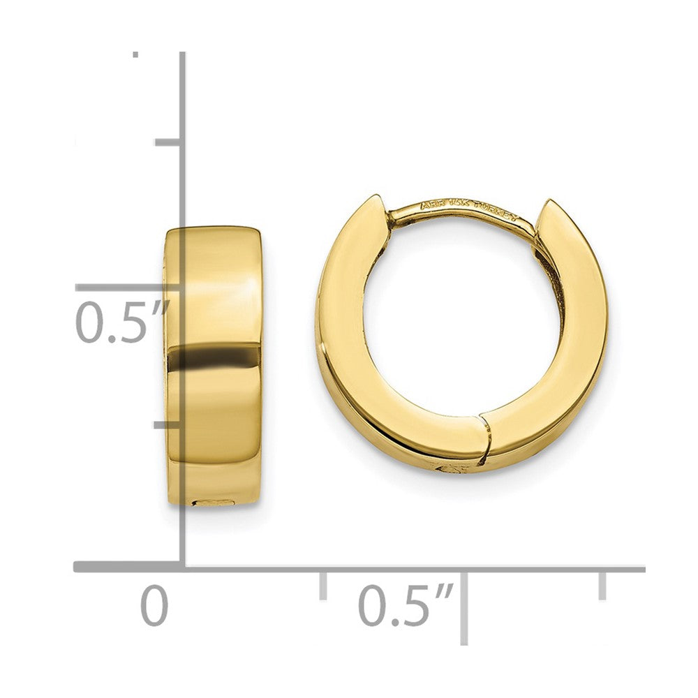 10K Hinged Hoop Earrings