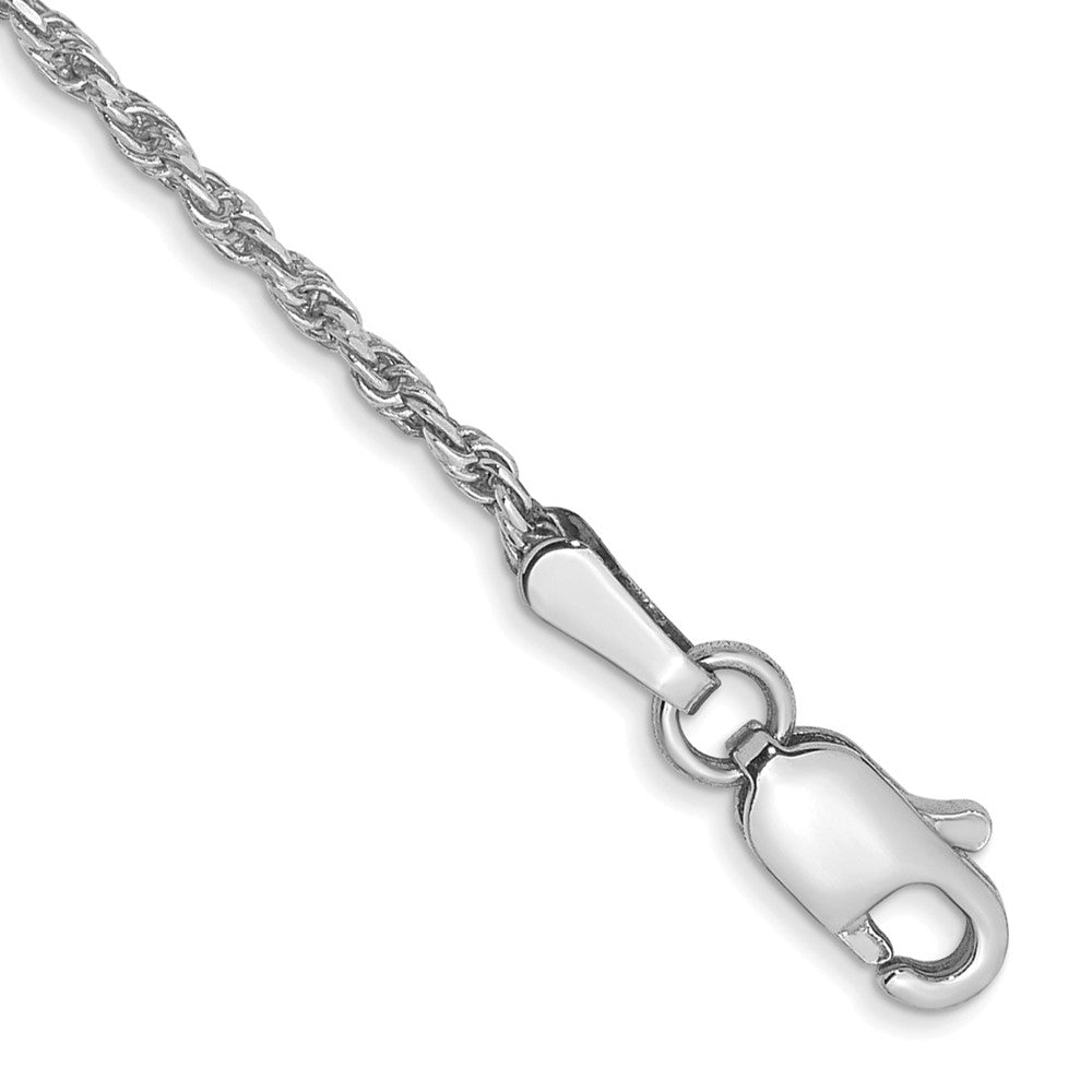 Solid;Diamond-cut;Lobster;10K White gold