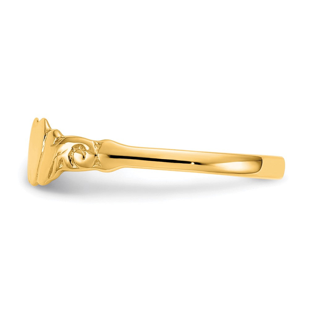 10k Heart Ring