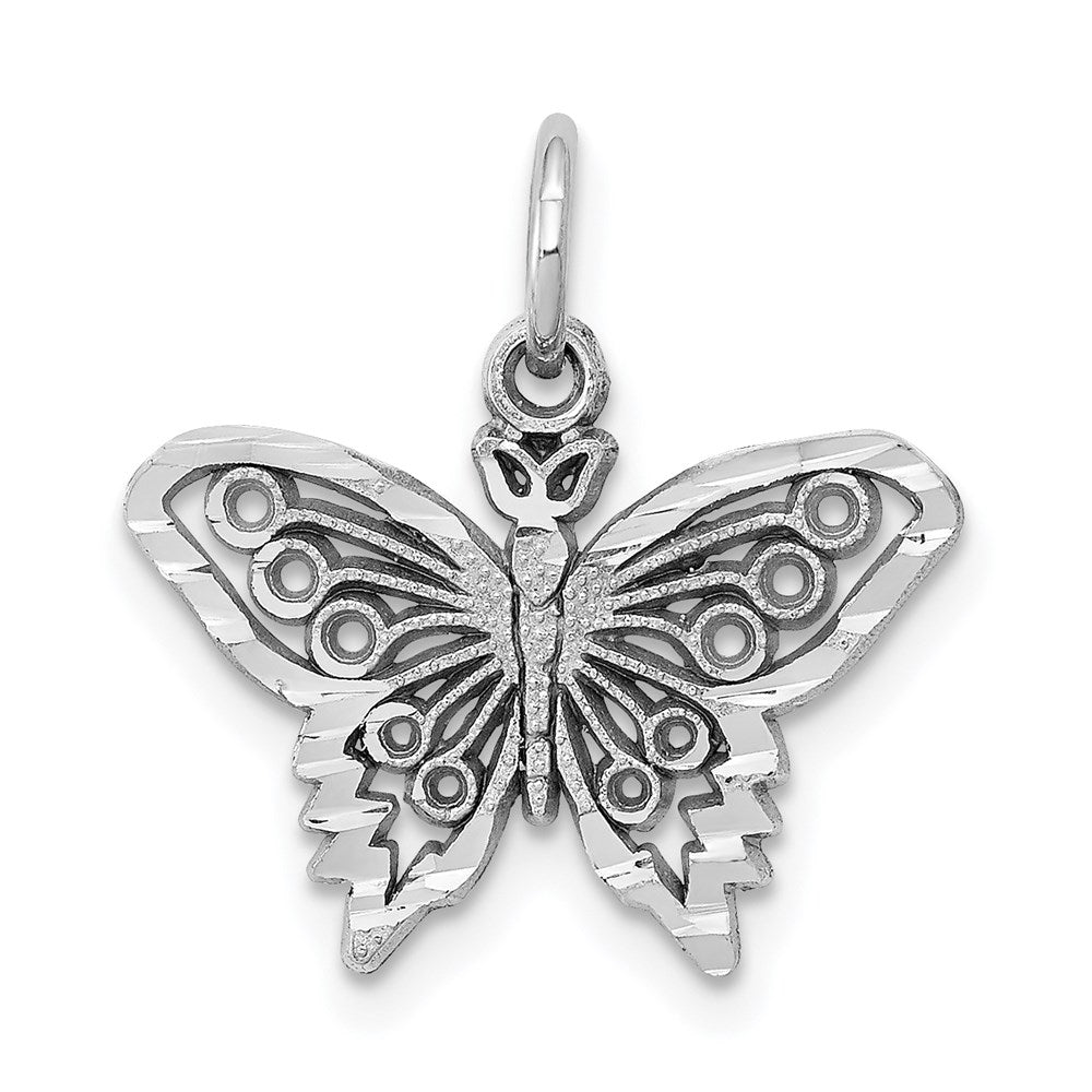 Casted;Diamond-cut;Filigree;10K White gold