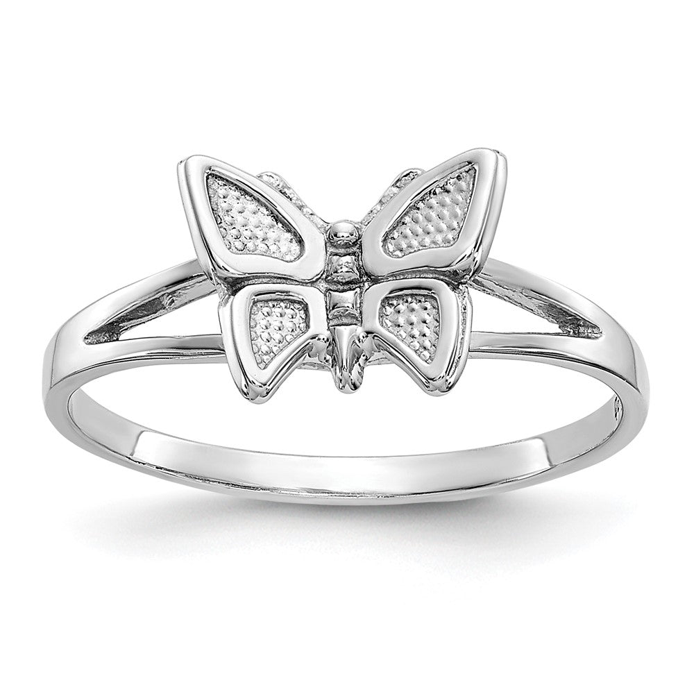 Solid;Polished;10K White gold;Textured