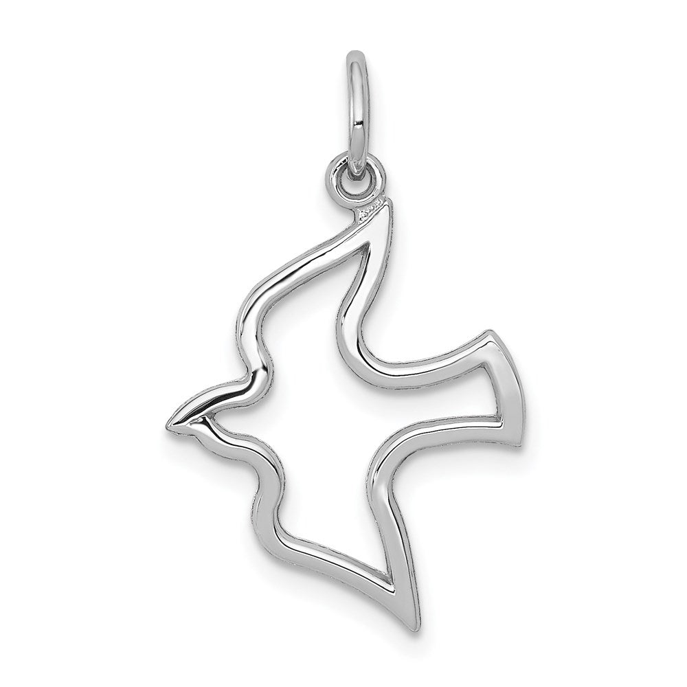 Polished;10K White gold