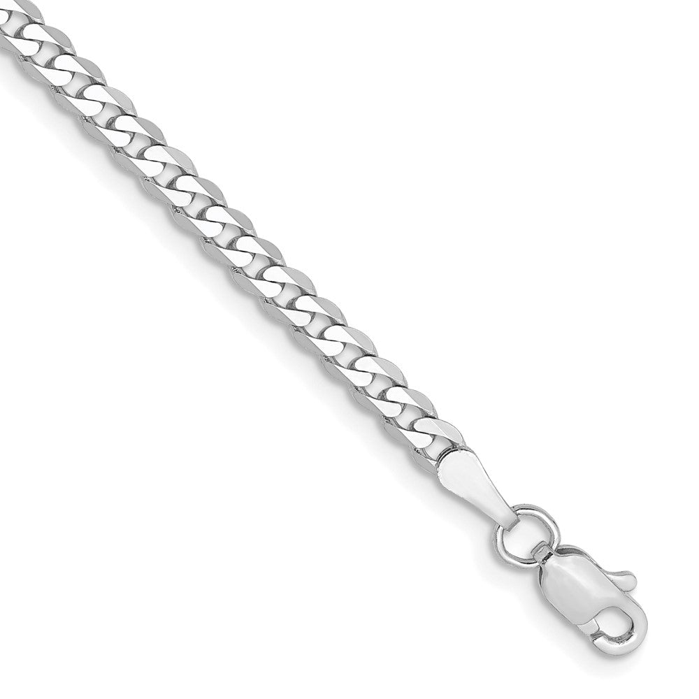 10k WG 2.9mm Flat Beveled Curb Chain