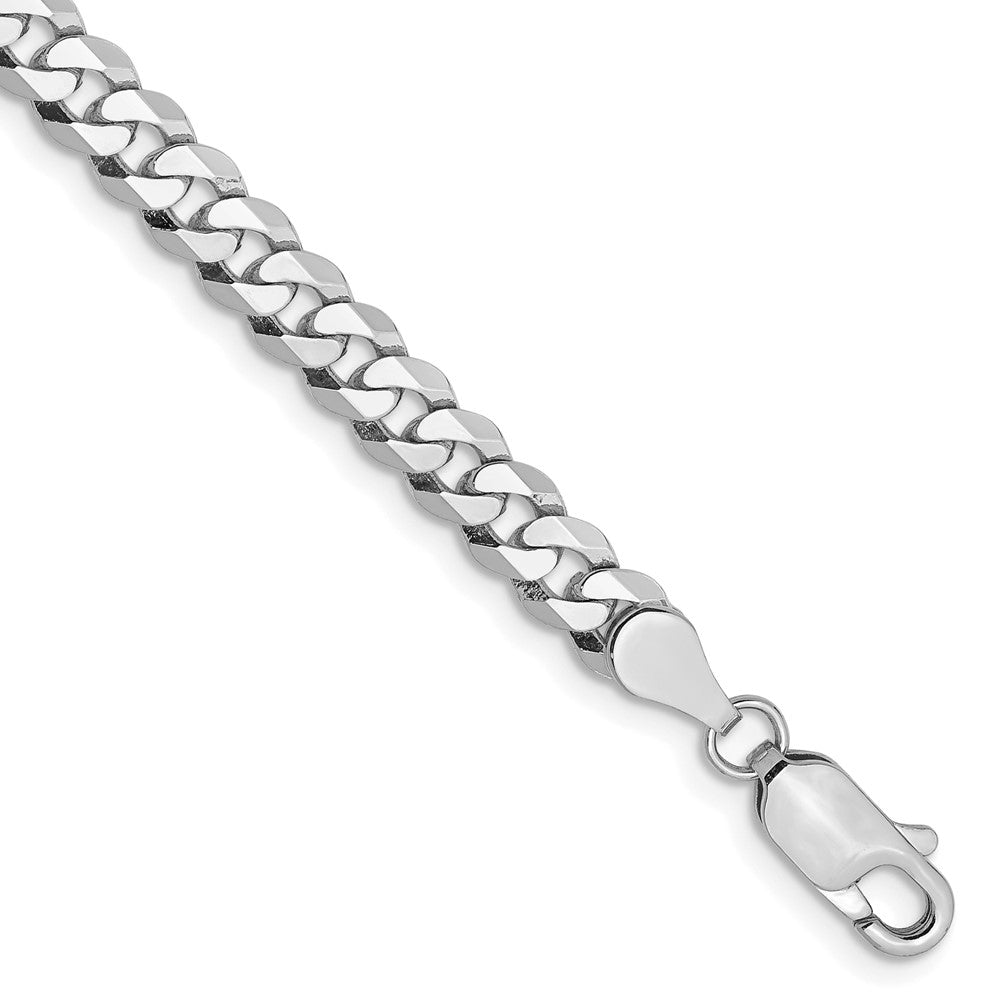10k WG 4.75mm Flat Beveled Curb Chain