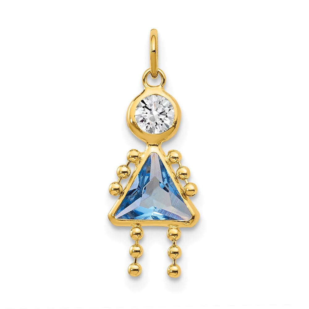 Polished;10K Yellow gold;Synthetic stone