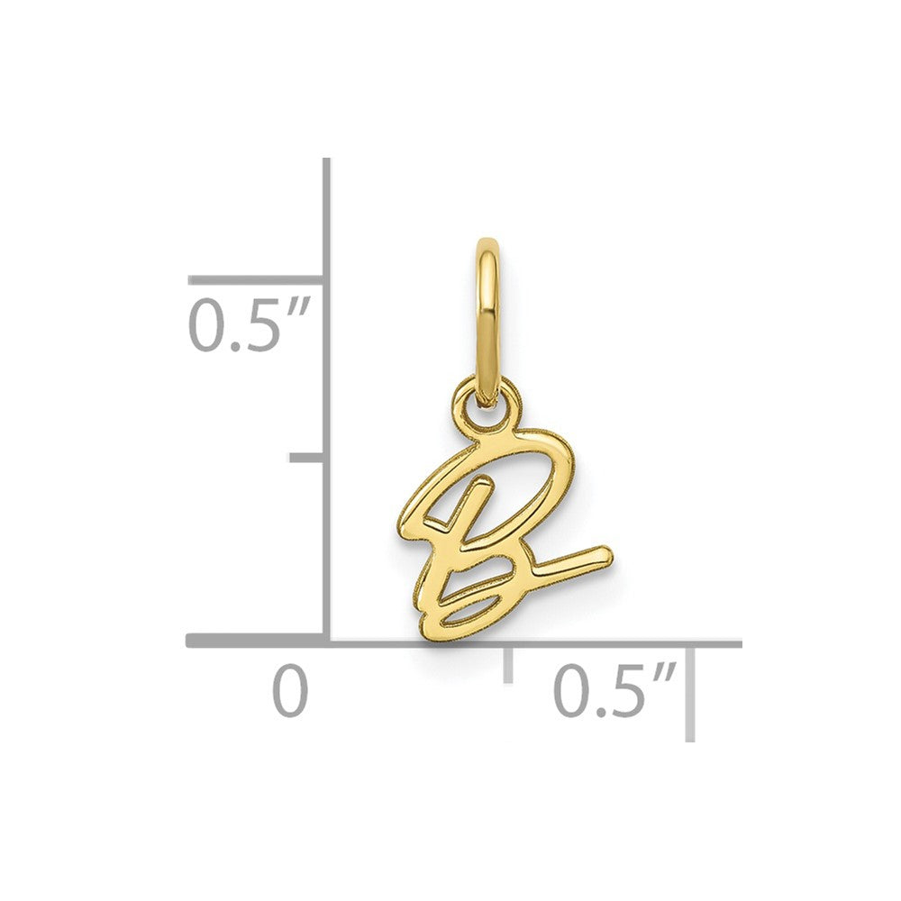 10KY Upper case Letter B Initial Charm