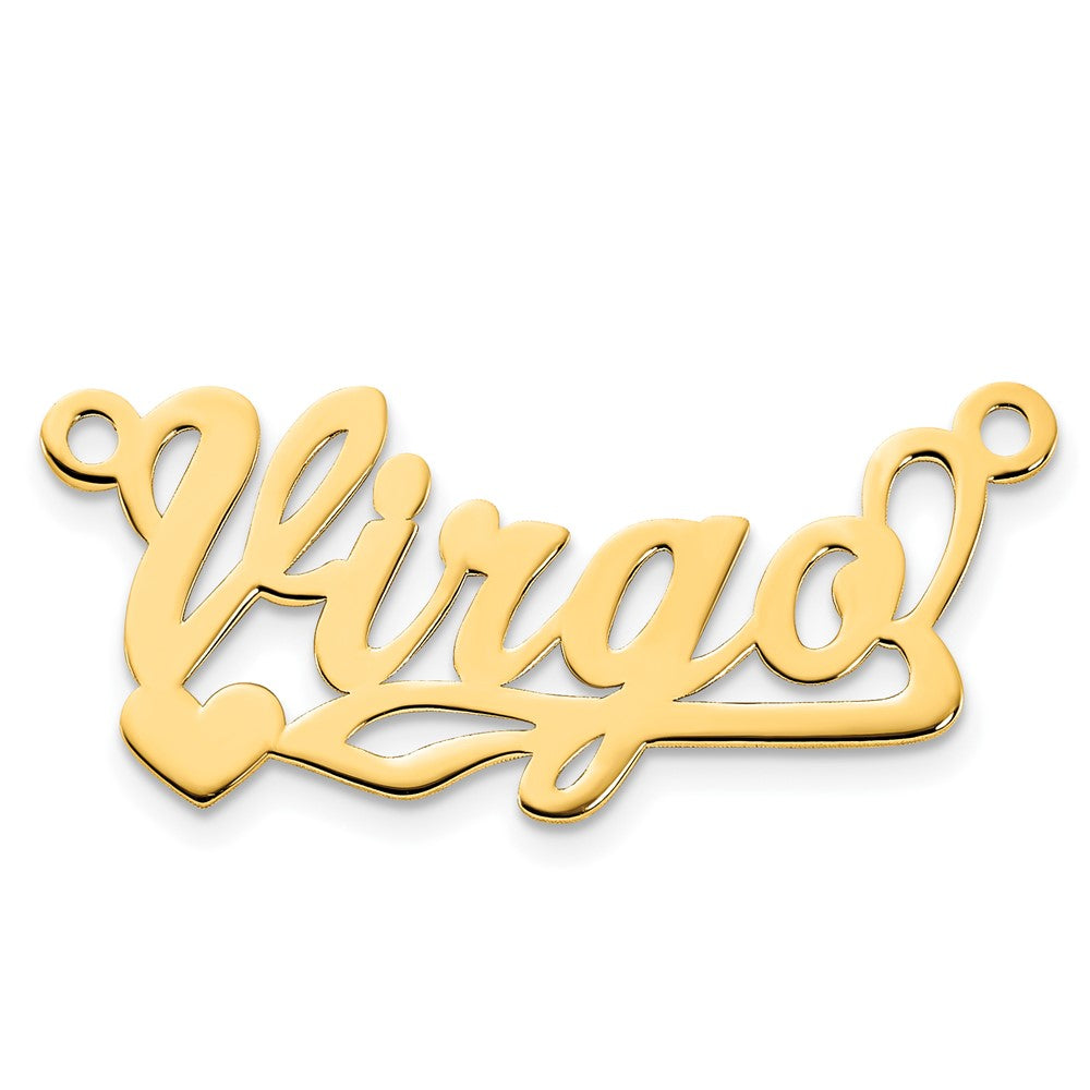 Polished;10K Yellow gold;Chain sold separately