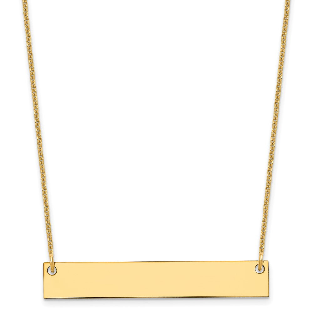 Polished;10K Yellow gold;Lobster;Satin Back