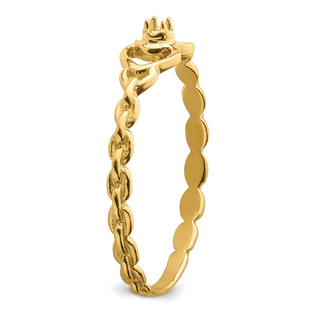 10K .01ct. Diamond Heart Ring Mounting