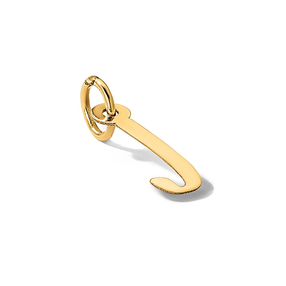 10k Large Slanted Block Initial J Charm