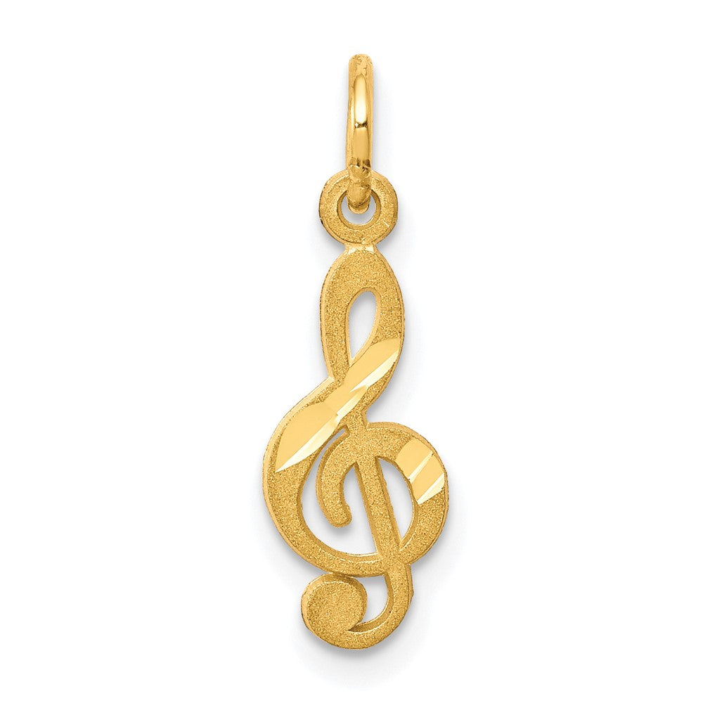 Solid;Casted;Diamond-cut;Satin;10K Yellow gold;Flat back