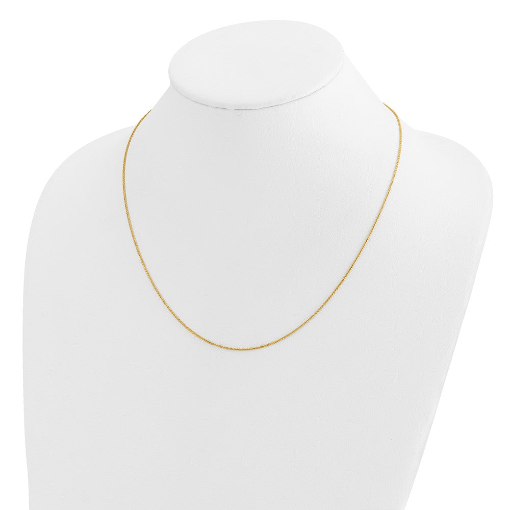 14K Adjustable .95mm D/C Wheat Chain