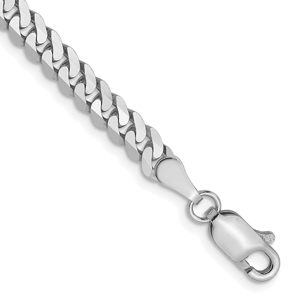 14K White gold;Lobster;Flat