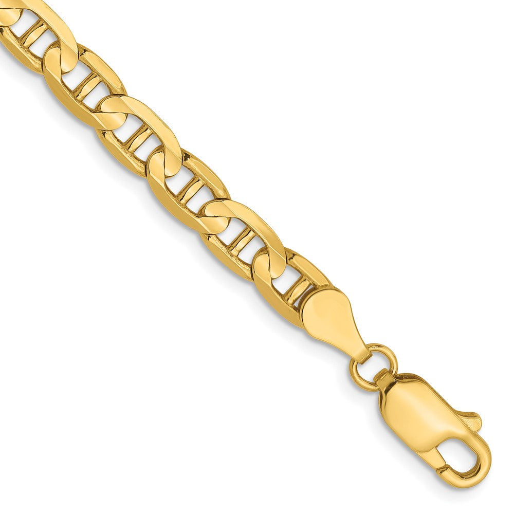 14k Yellow gold;Lobster;Concave