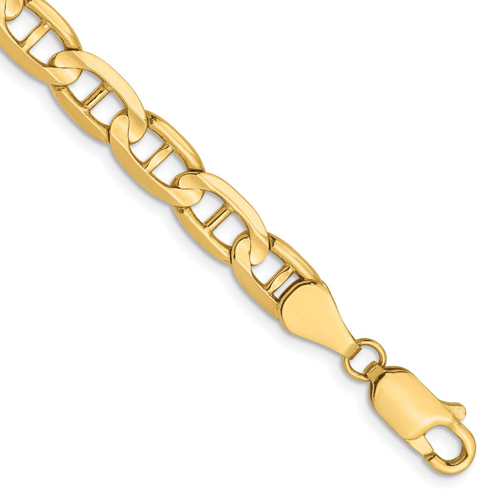 14k Yellow gold;Lobster;Concave