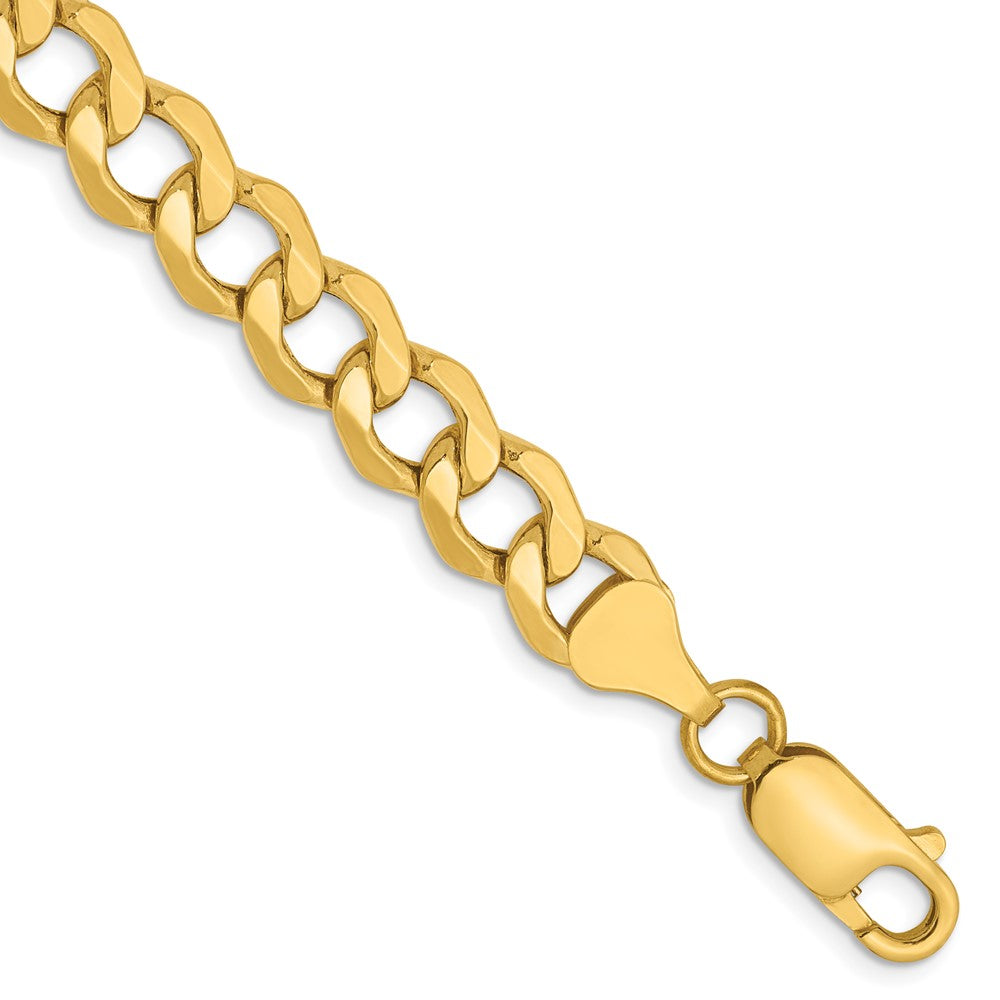 14k Yellow gold;Lobster;Semi Solid