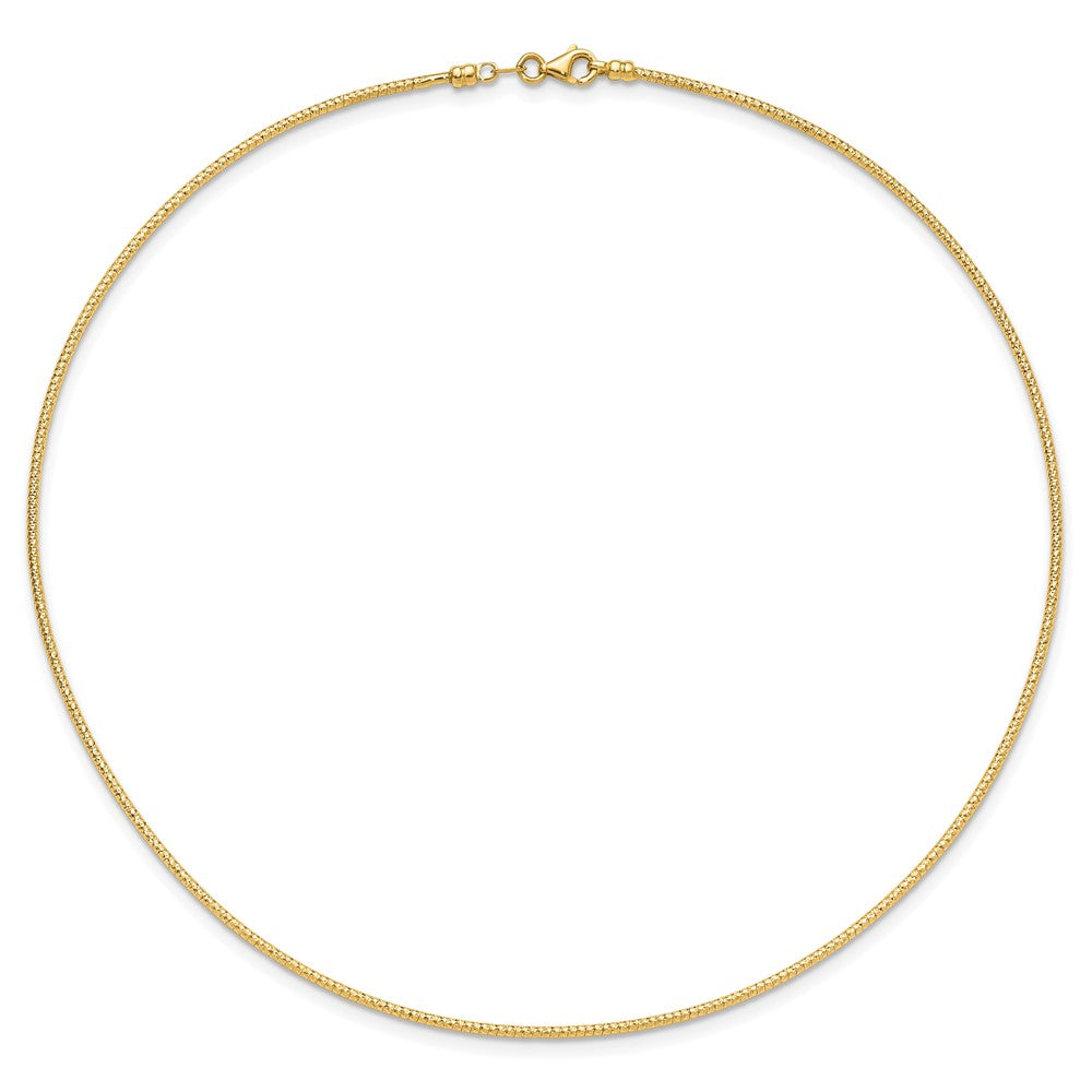 14K 1.5mm D/C Neckwire Necklace