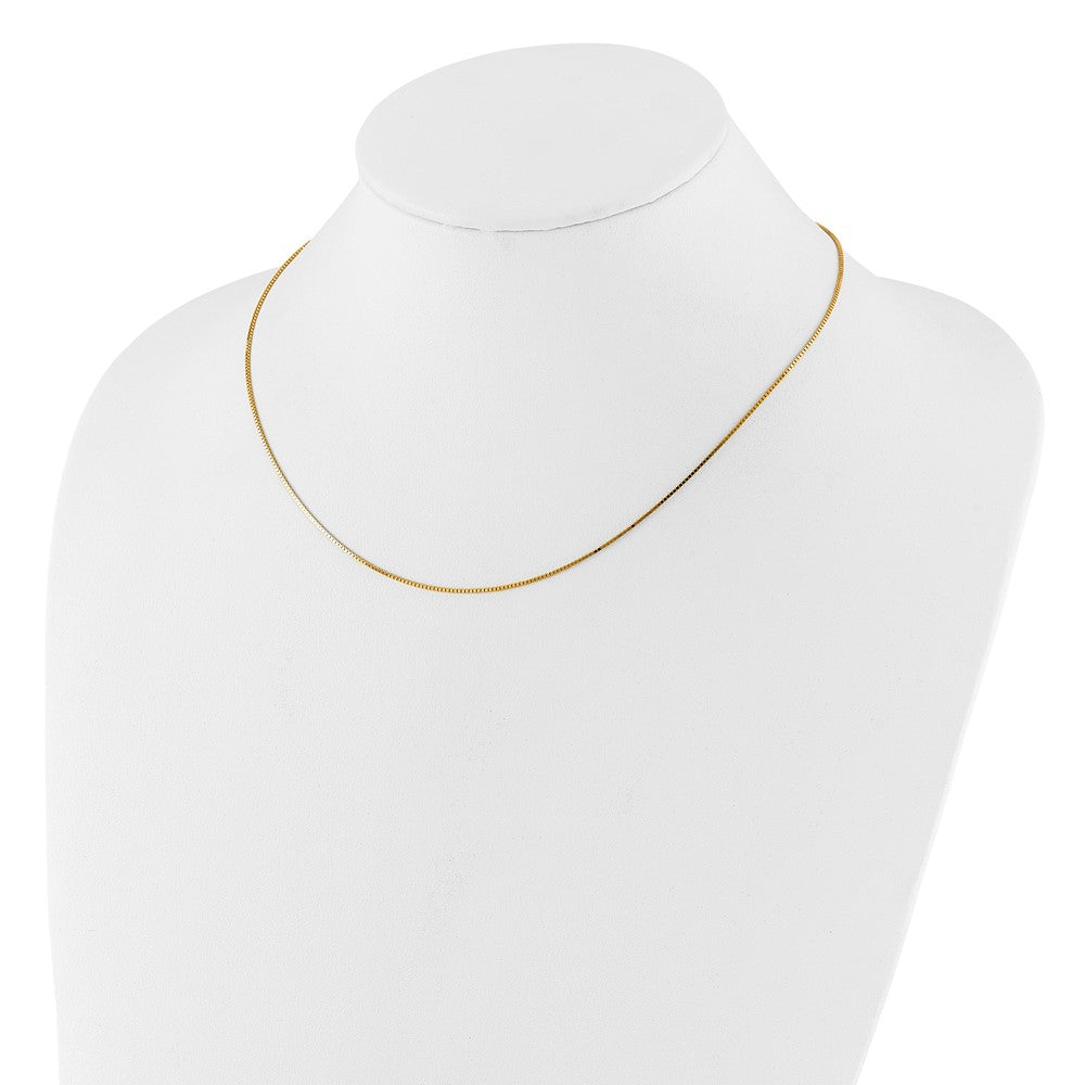 14K .95mm Box 2in+2in Adjustable Chain