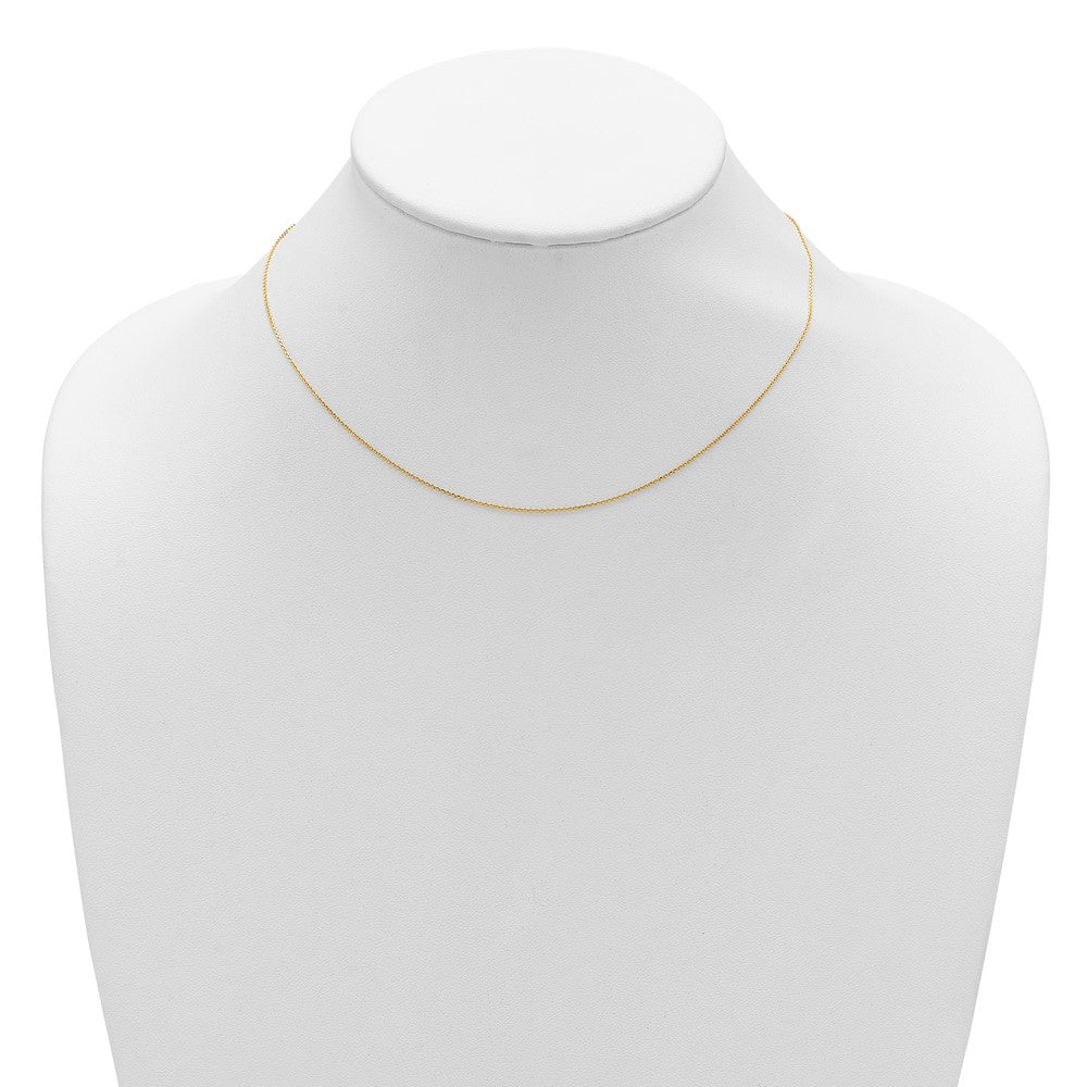 14k .85mm D/C Square Cable 1in+1in Adjustable Chain