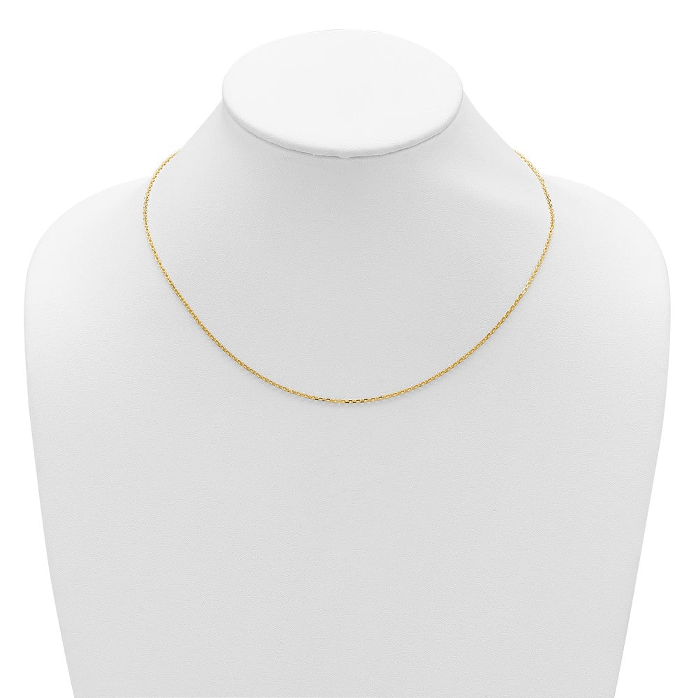 14k 1.5mm D/C Square Cable 1in+1in Adjustable Chain